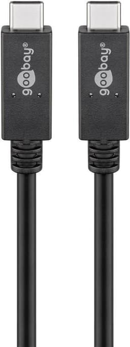 Goobay USB-C™-kabel USB 3.2 Gen 2x2, USB-PD, 5A, 0,5 m, sort