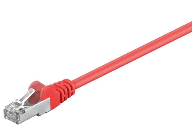 Goobay Netværkskabel CAT 5e, SF/UTP, rød, 10 m