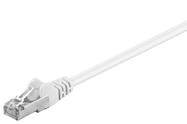 Goobay Patchkabel CAT 5e, F/UTP, vit, 0,5 m