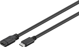 Goobay USB-C™-utvidelse USB 3.1 generasjon 1, svart