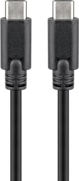 Goobay 67976 USB-C 3.1 generasjon 1 kabel, svart, 1m