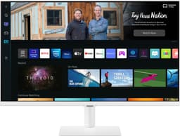 Samsung Smart Monitor M5 27" PC skjerm (hvit)