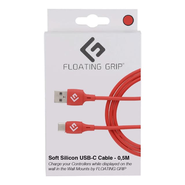 FLOATING GRIP 0,5M LED USB-C CABLE (RED)