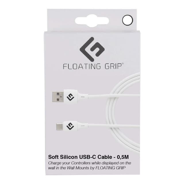 FLOATING GRIP 0,5M SILICONE USB-C CABLE (WHITE)
