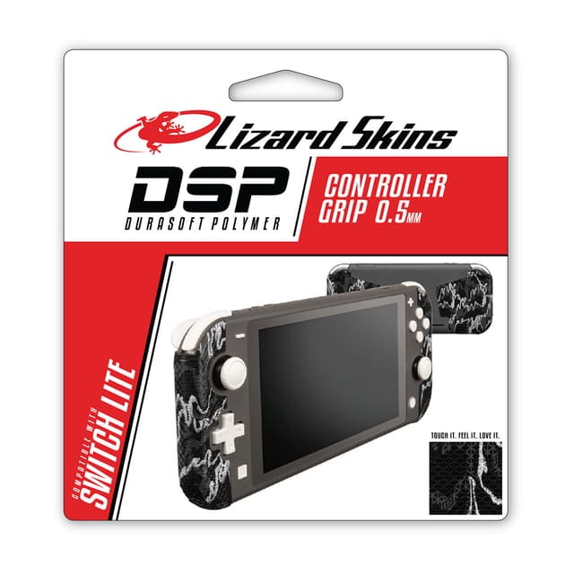 LIZARD SKINS DSP CONTROLLER GRIP FOR SWITCH LITE-BLACK CAMO