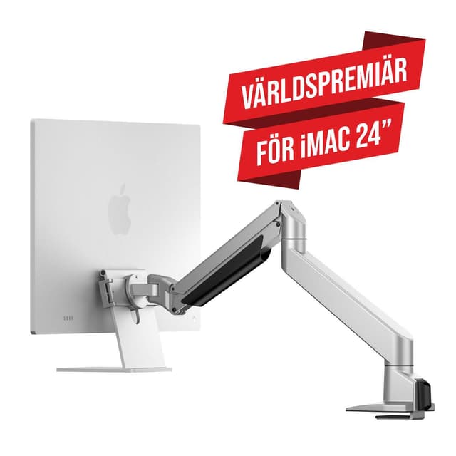 Multibrackets VESA Gas Lift Arm iMac Silver - - Monteringssæt (ledarm, bordklemmemontering) til iMac 24"".