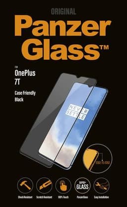 PanzerGlass 7009, Kirkas näytönsuoja, OnePlus, 7T, Naarmuuntumisenkestävä, L