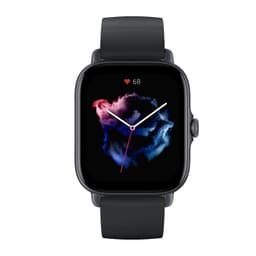 Amazfit GTS 3 1,75", Smartklokke, GPS (satellitt), AMOLED Display, Touchscreen, Pulsmåler, Aktivitetsovervåking 24/7, Vanntett, Bluetooth, Grafittsvart