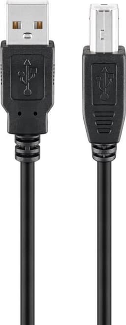 USB 2.0 Hi-Speed-kabel, svart
