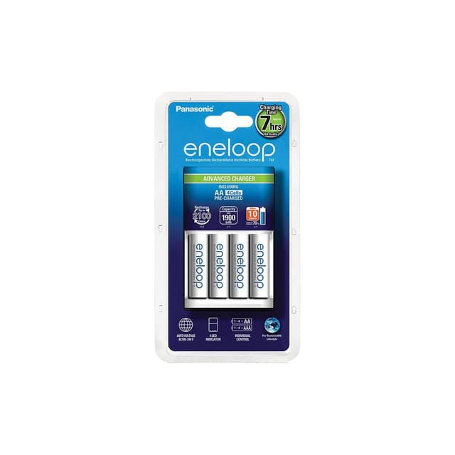 Panasonic eneloop Advanced Battery Charger 1-4 AA/AAA, 4xAA 1900 mAh i