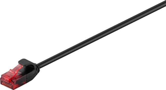 Goobay Slim netværkskabel CAT 6, U/UTP, sort