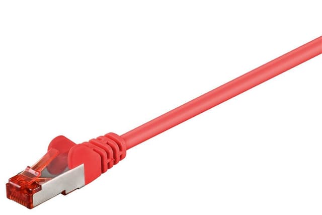 Patchkabel CAT 6, S/FTP (PiMF), röd, 7,5 m