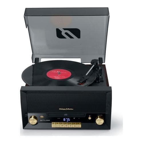 MT-112 W Turntable Micro system FM BT CD USB Retro