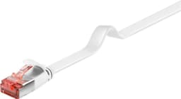 Goobay CAT 6 platt patchkabel, U/FTP, vit
