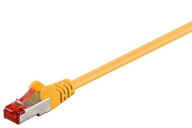 Netværkskabel CAT 6, S/FTP (PiMF), Gul, 0,25 m