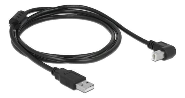 Delock-kabel USB 2.0 Type-A stik> USB 2.0 Type-B stik vinklet 1