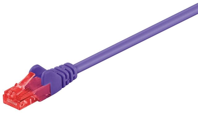 Goobay CAT 6 patchkabel, U/UTP, fiolett