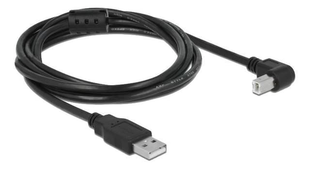Delock-kabel USB 2.0 Type-A-stik> USB 2.0 Type-B-stik vinklet 2