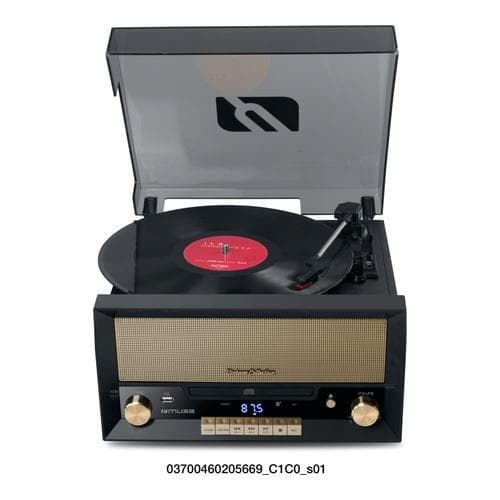 MT-110 B Turntable Micro system FM BT CD USB Retro