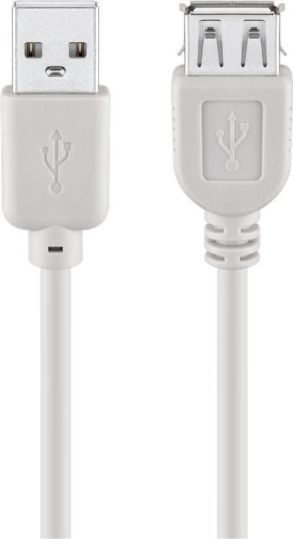 USB 2.0 höghastighetsförlängningskabel,grå