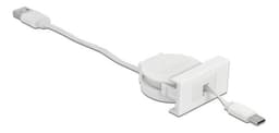 Delock Easy 45 -moduuli, USB 2.0, sisäänvedettävä kaapeli, USB Type-A-USB Type