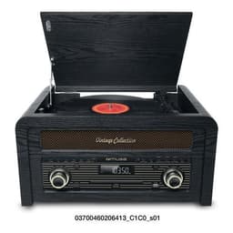 MT-115 W Platespiller Mikrosystem FM BT CD USB Retro