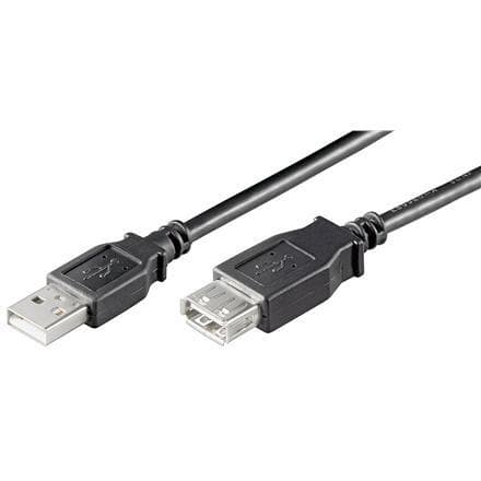 Goobay USB 2.0 Hi-Speed forlængerkabel USB 2.0 han (type A), USB 2.0 hun (type A), 3 m, Sort