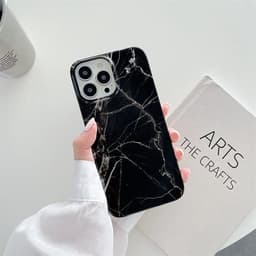 TPU Kuori iPhone 13 Musta Marmori