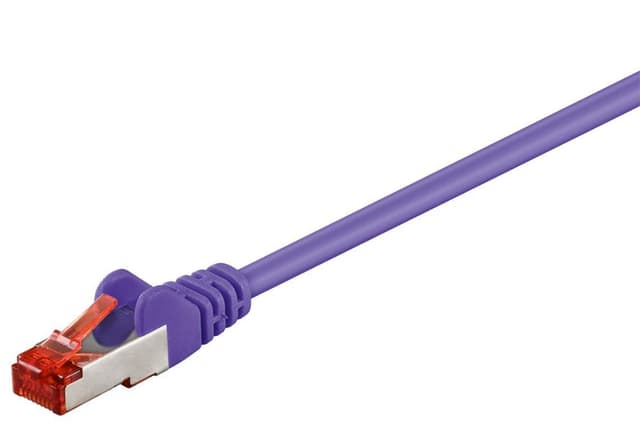 Goobay Netværkskabel CAT 6, S/FTP (PiMF), violet, 1 m