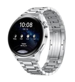 Huawei Watch 3 1,43”, smartur, NFC, GPS (satellit), AMOLED, Touchscreen, Pulsmåler, Aktivitetsovervågning 24/7, Vandtæt, Bluetooth, Wi-Fi, Sølv