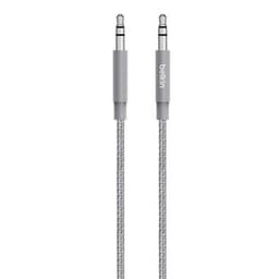 MIXIT Metallic 3.5mm AUX Cable, Space Grey (1,2m)
