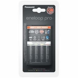 Panasonic eneloop grunnleggende batterilader 1-4 AA/AAA, 4 x R6/AA 2500 mAh svart inkl.