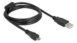 Delock -kaapeli USB2.0 -A uros - USB -micro B uros 1m