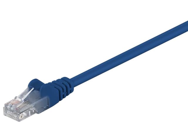 Patchkabel CAT 5e, U/UTP, Blå, 1 m