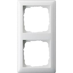 GIRA 2x Täckram System 55, Standard 55 Renvit, Matt