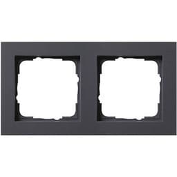 GIRA 2x Täckram E2, Standard 55 Antracit 0212 23