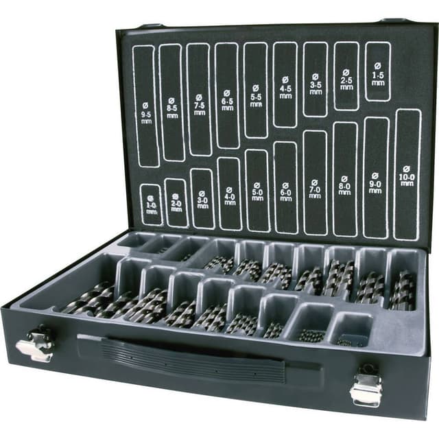 RUKO A214200 HSS-G Metall-spiralborrset 170 delar DIN