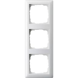 GIRA 3x Täckram System 55, Standard 55 Renvit, Matt