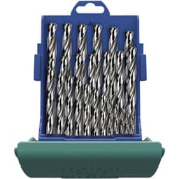 Heller 21961 7 HSS Metall-spiralborrset 19 delar Slipat