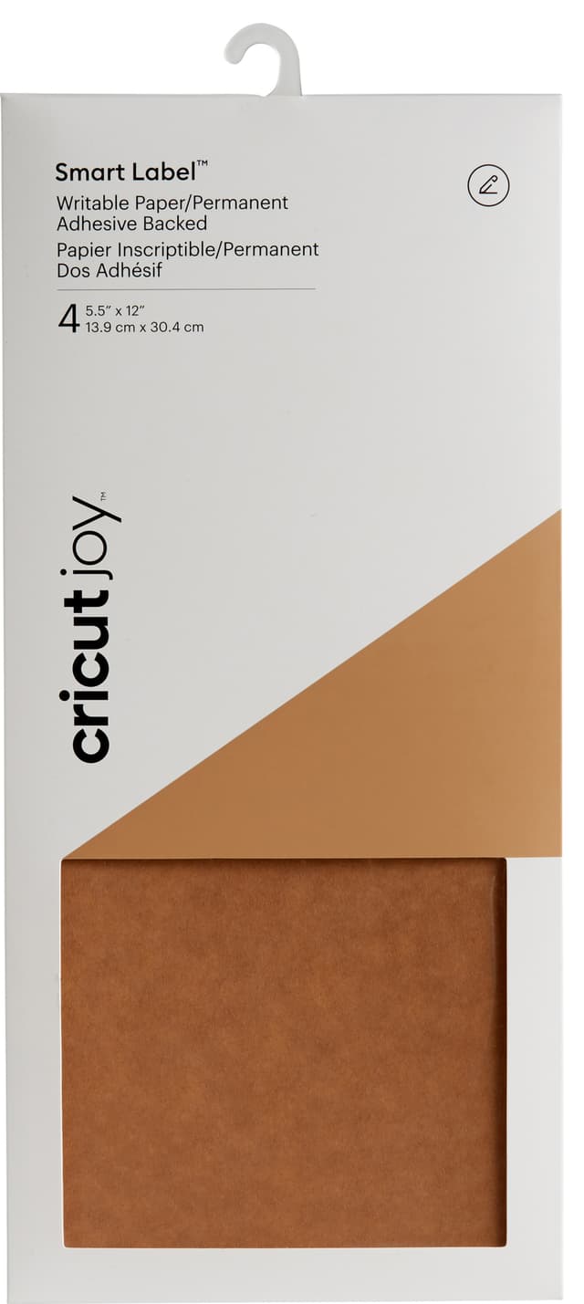 Cricut Joy Smart Labels 14x30 cm 4-pk. (brun)
