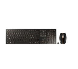 Cherry DW 9100 Slim Wireless Desktop, Black