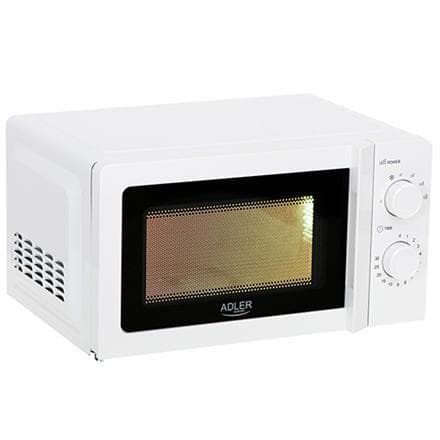 Adler Mikrobølgeovn AD 6205 Fritstående, 700 W, Hvid, 5, Optøning, 20 L