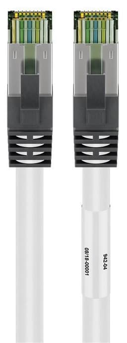 RJ45 (CAT 6A, 500 MHz) patch-kaapeli CAT 8.1 S / FTP-raakakaapelilla, 15292