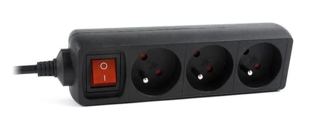 EnerGenie EG-PSU3F-01 UPS-grenuttag, 3 FR-uttag, 10 A, C14-kontakt, 0,