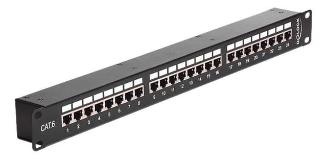 Delock 193 Coupler Patch Panel 24 Port Cat.6