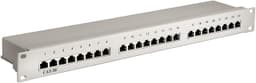 Goobay CAT 5e 19 tommer (48,3 cm) patch-panel, 24 porte (1 HE)