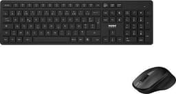 PORT DESIGNS WIRELESS DESKTOP PACK: HIIRI JA NÄPPÄIMISTÖ 900904-UK Standard, Langaton, Hiiri sisältyy, Paristot sisältyvät, EN, 423 g, Musta