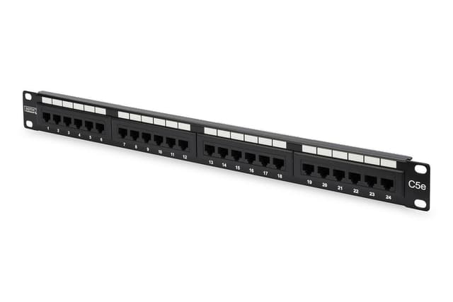 Digitus Patch Panel DN-91524U Svart, 48,2 x 4,4 x 10,9 cm, Kategori: C