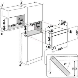 Hotpoint Multifunktionsmikrovågsugn MN 512 IX HA Inbyggd, 22 L, 750 W,