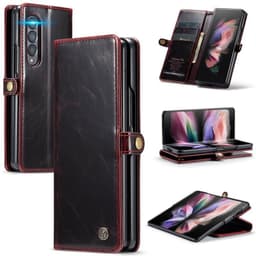 CaseMe Lommebokdeksel 3-kort Samsung Galaxy Z Fold 3  - RØD